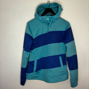 O’Neill Vintage Y2K Women’s Fleece-Lined Hoodie—Size M Turquoise & Royal Blue